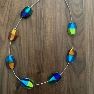 Designers Marina e Susanna Sent Murano handmade glass & stainless steel necklace